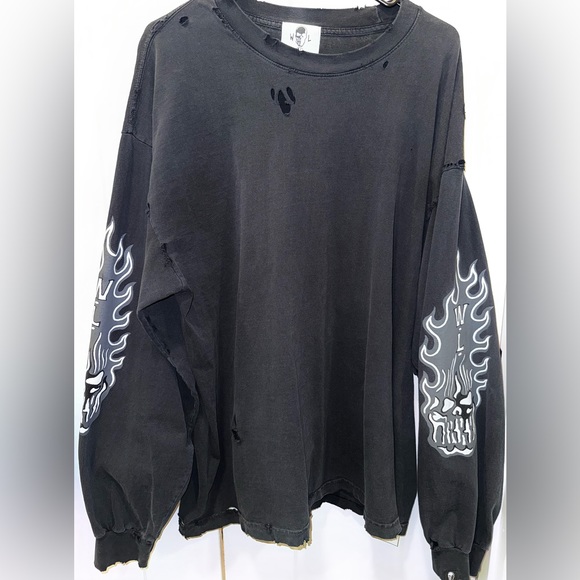 NWOT Warren Lotas Hand Painted Long Sleeve - Picture 3 of 11